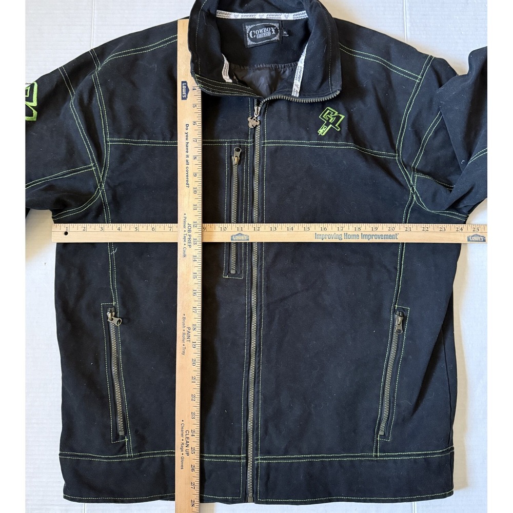 COWBOY HARDWARE - Go Spur 1 - Men's Black Canvas Lined‎ Jacket - Size X-Large XL - Picture 4 of 9